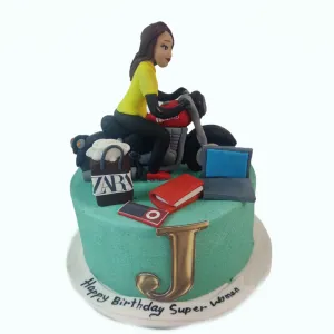 Girl in bike