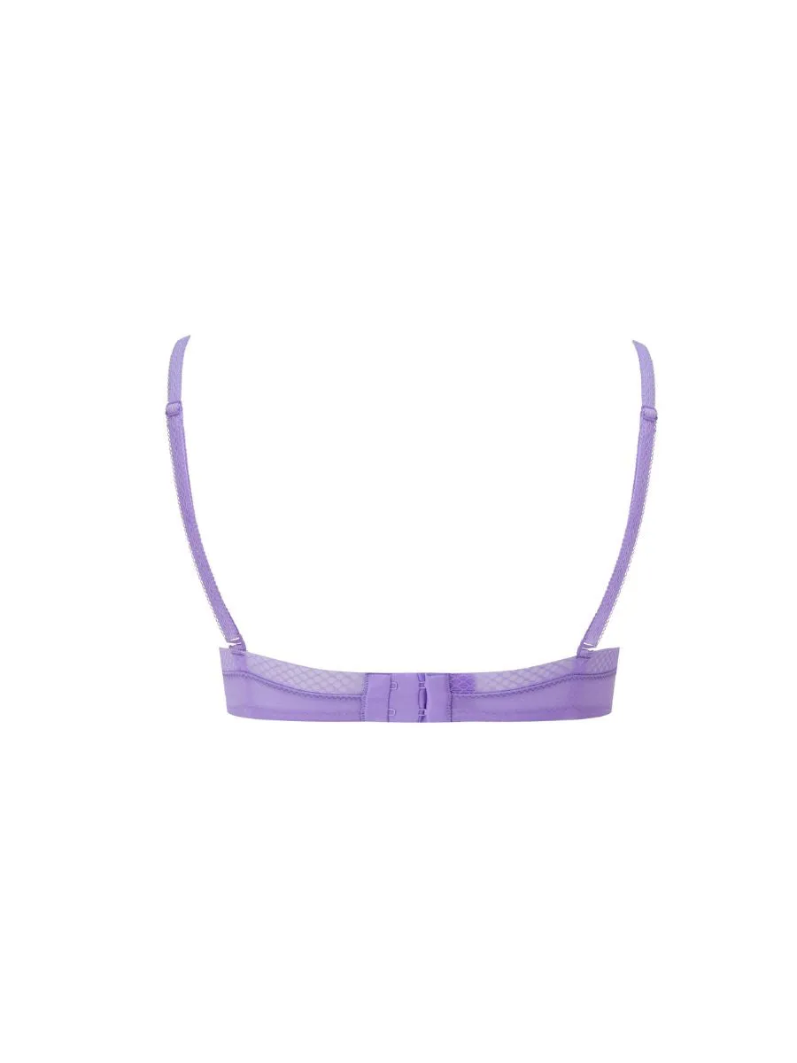 Glossies Sheer Moulded Bra - Violet