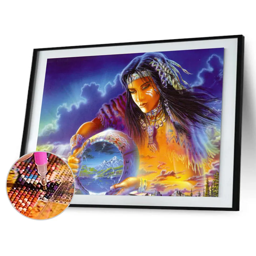 Goddess - Full Round Drill Diamond Painting 40*30CM
