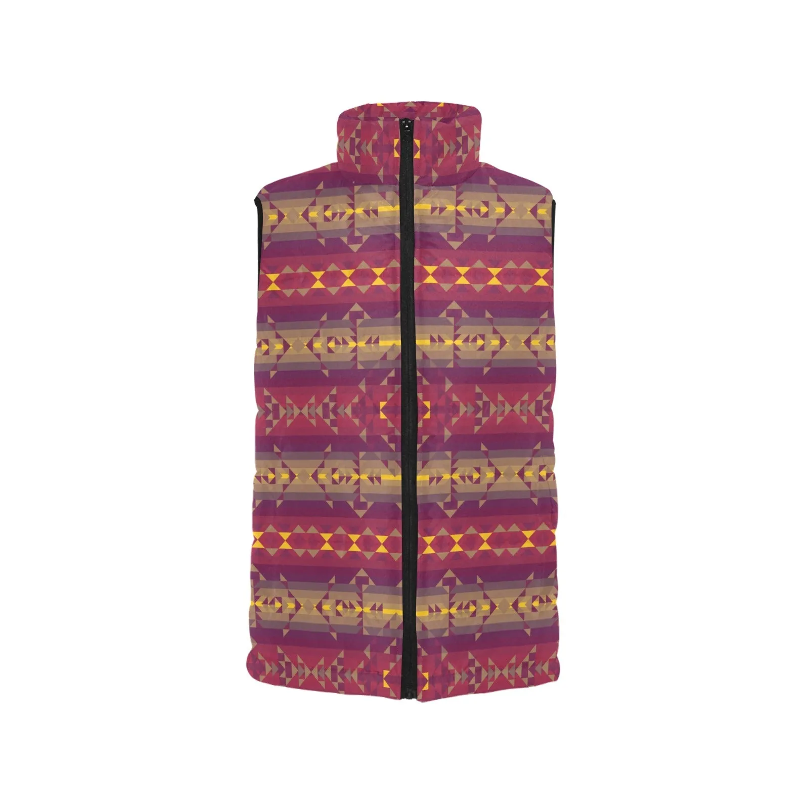Gold Wool Women's Padded Vest Jacket
