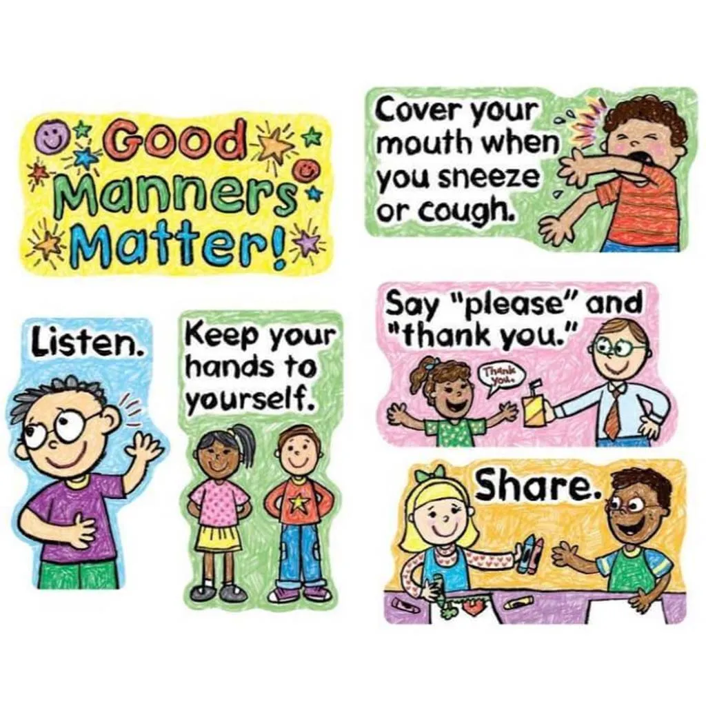 Good Manners Matter Mini Bulletin Board Set