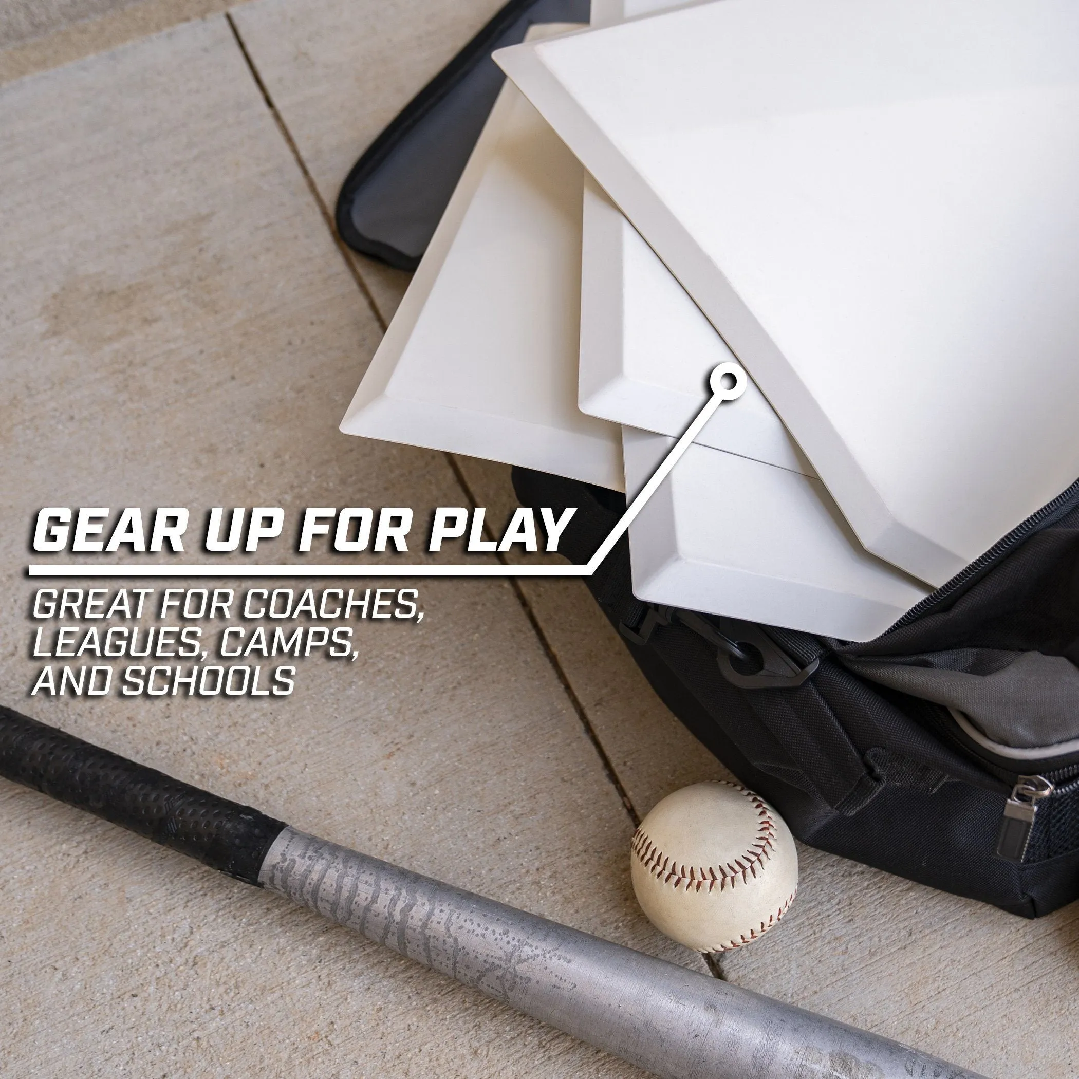 GoSports Baseball & Softball 4-Piece Premium Base Set