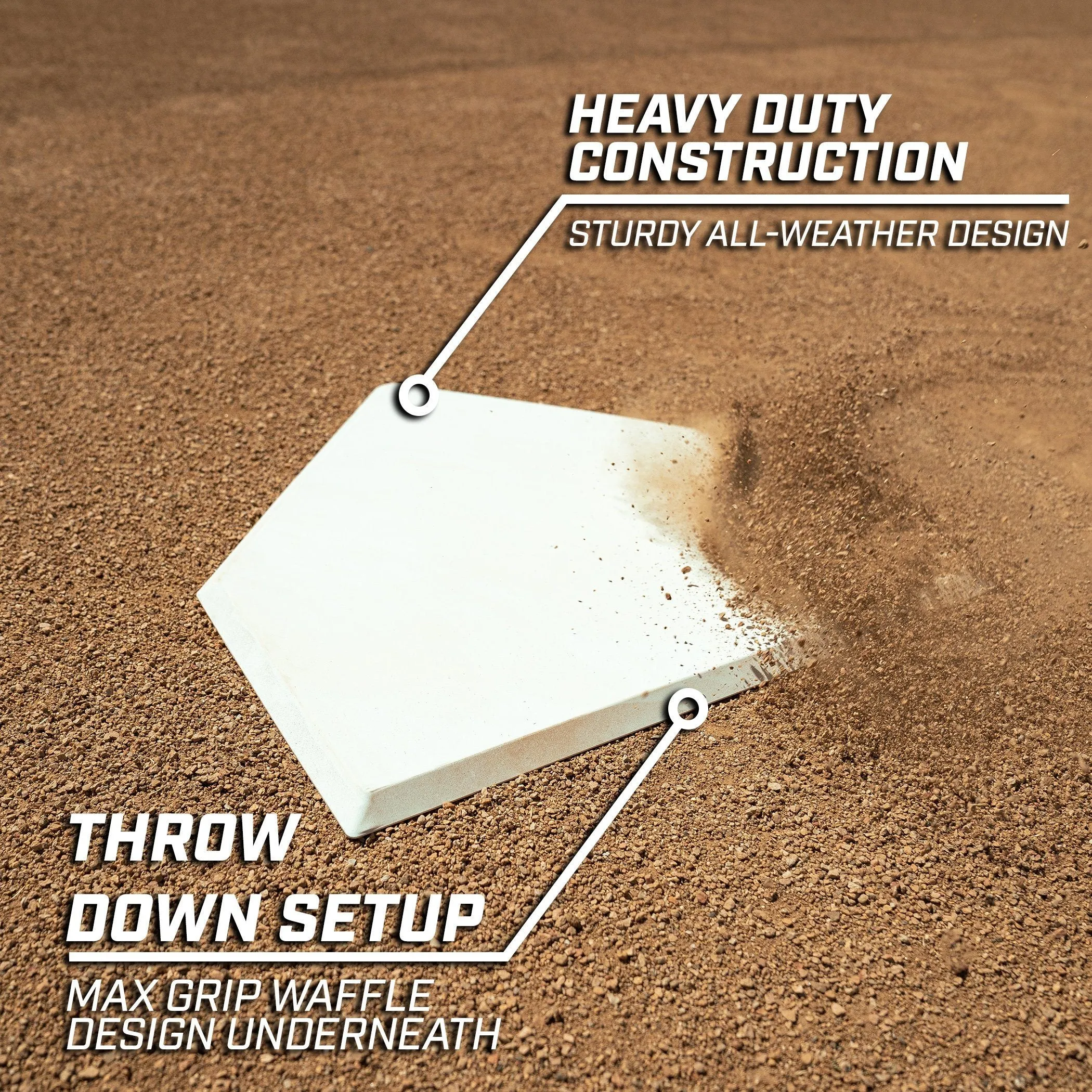 GoSports Baseball & Softball 4-Piece Premium Base Set