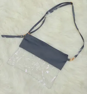 Grey Stadium Crossbody Bag