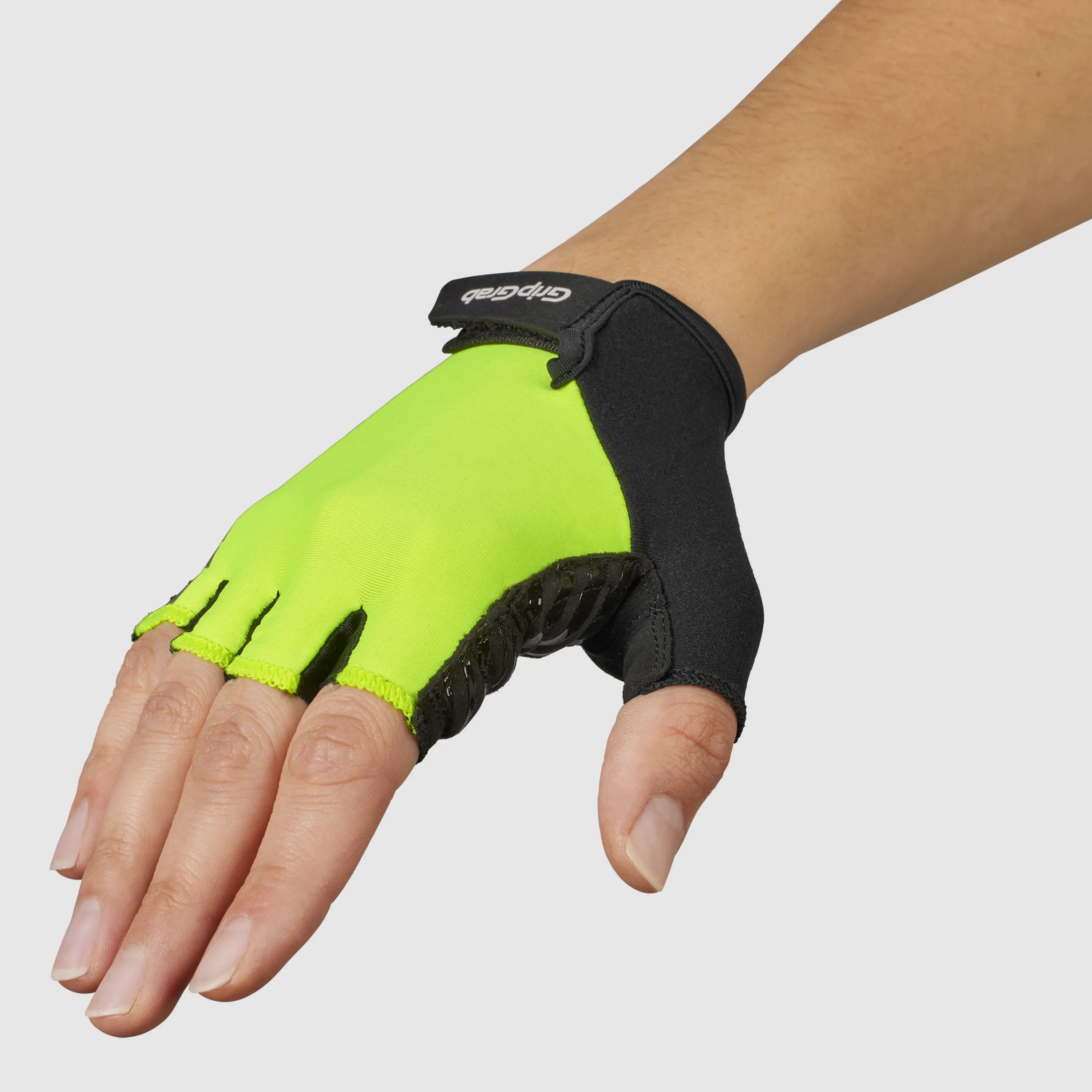 Gripgrab Women&#x27;s ProRide RC Max Padded Short Finger Summer Gloves Yellow Hi-Vis | Buy Gripgrab Women&#x27;s ProRide RC Max Padded Short Finger Summer Gloves Yellow Hi-Vis here | Outnorth