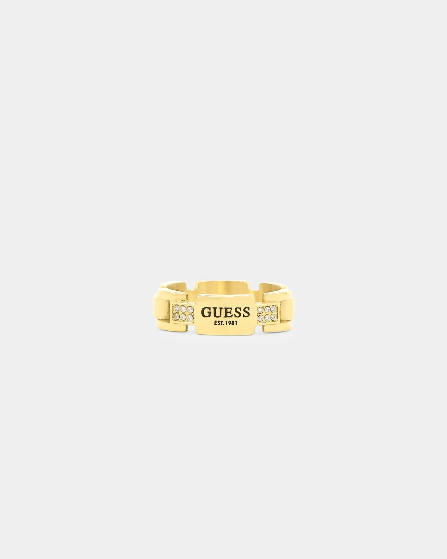 Guess Mainline 25mm Frontiers Flat Ring Gold