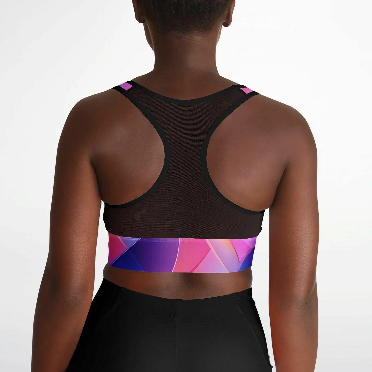GYMPOLO Mesh Padded Sports Bra