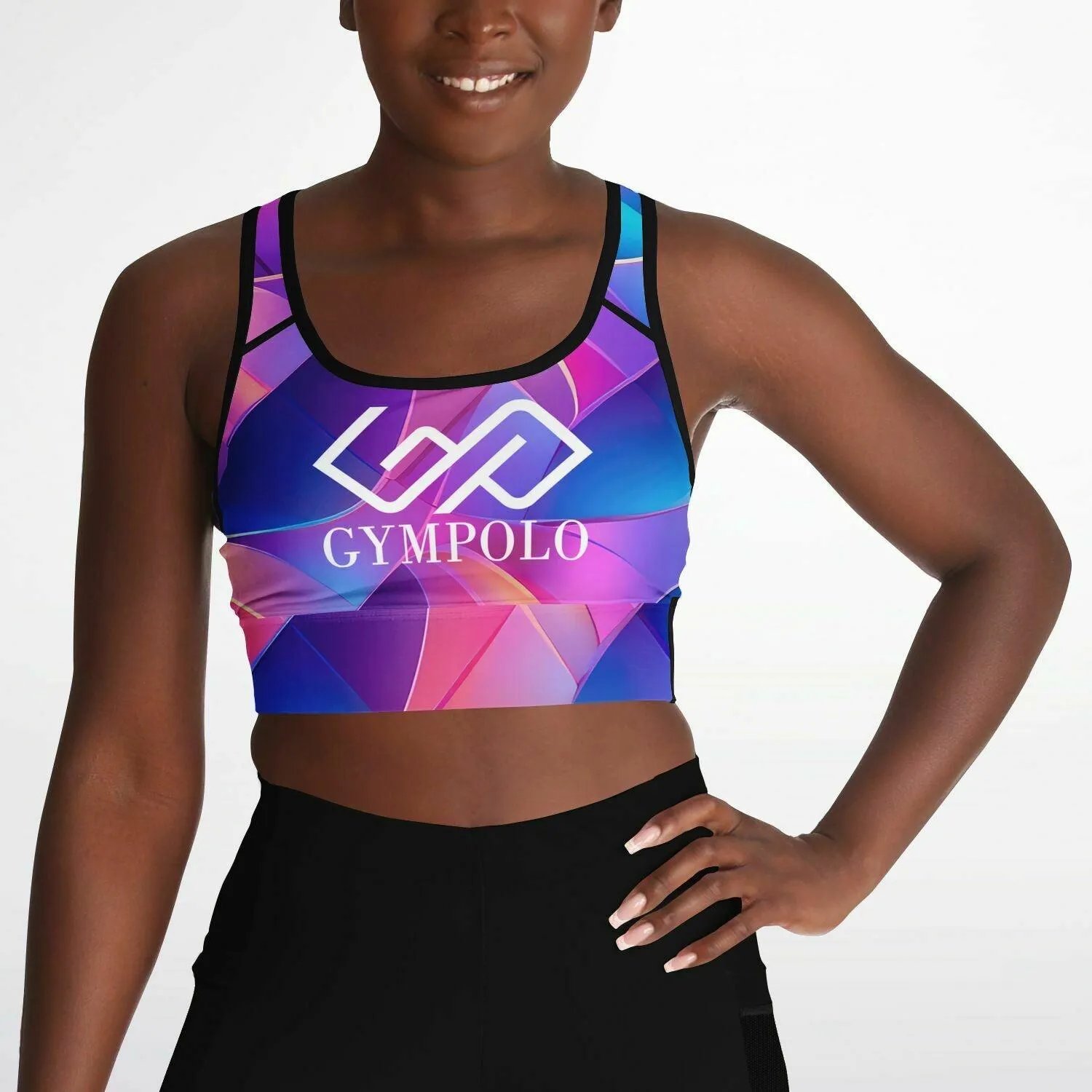 GYMPOLO Mesh Padded Sports Bra
