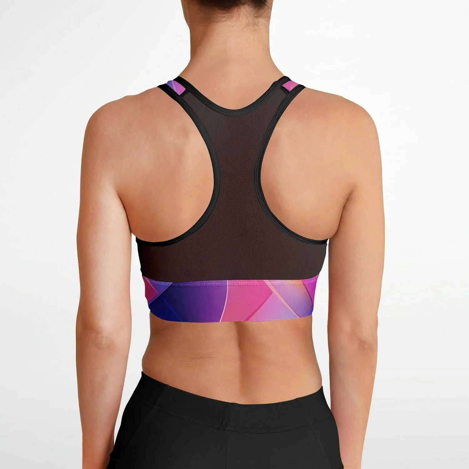 GYMPOLO Mesh Padded Sports Bra
