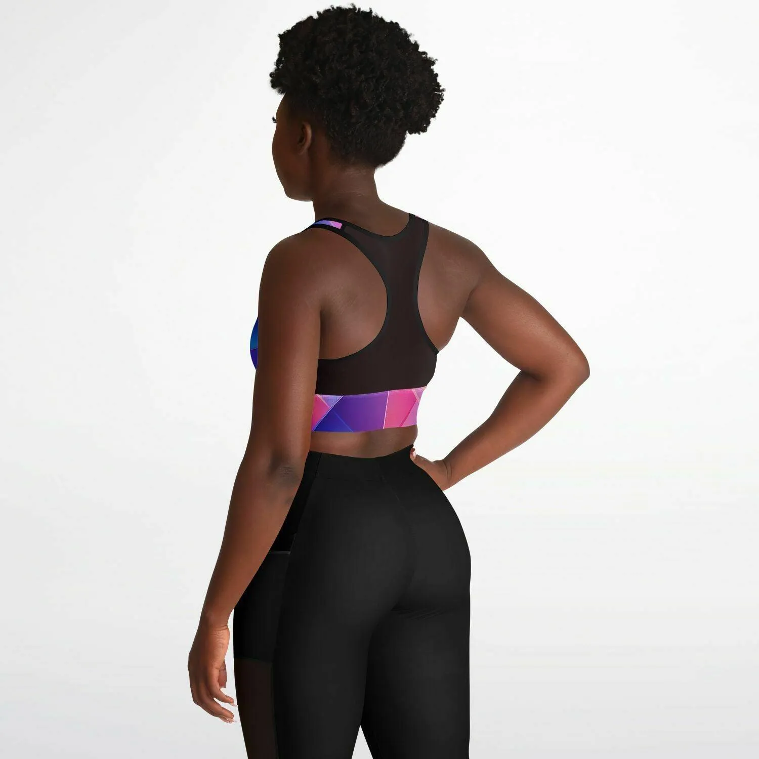 GYMPOLO Mesh Padded Sports Bra