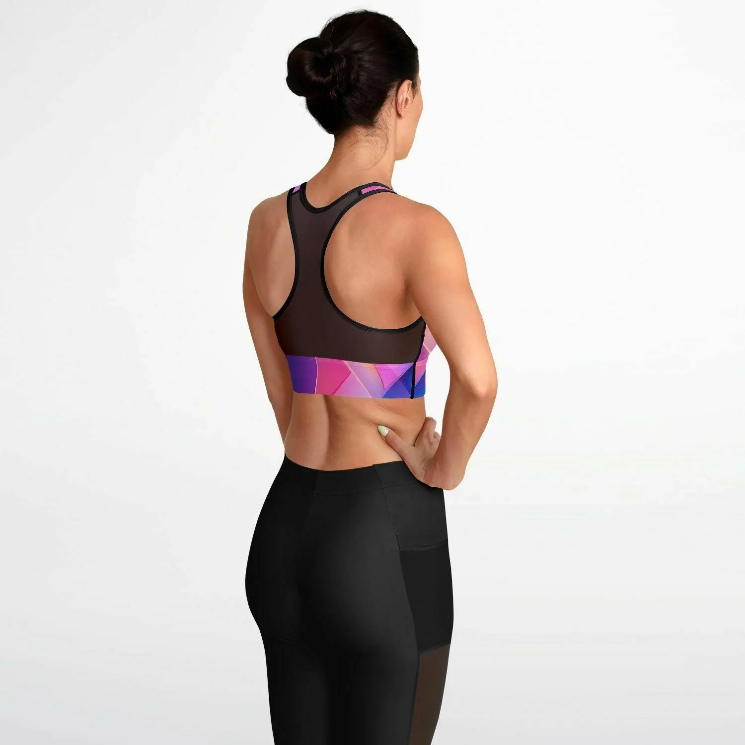GYMPOLO Mesh Padded Sports Bra