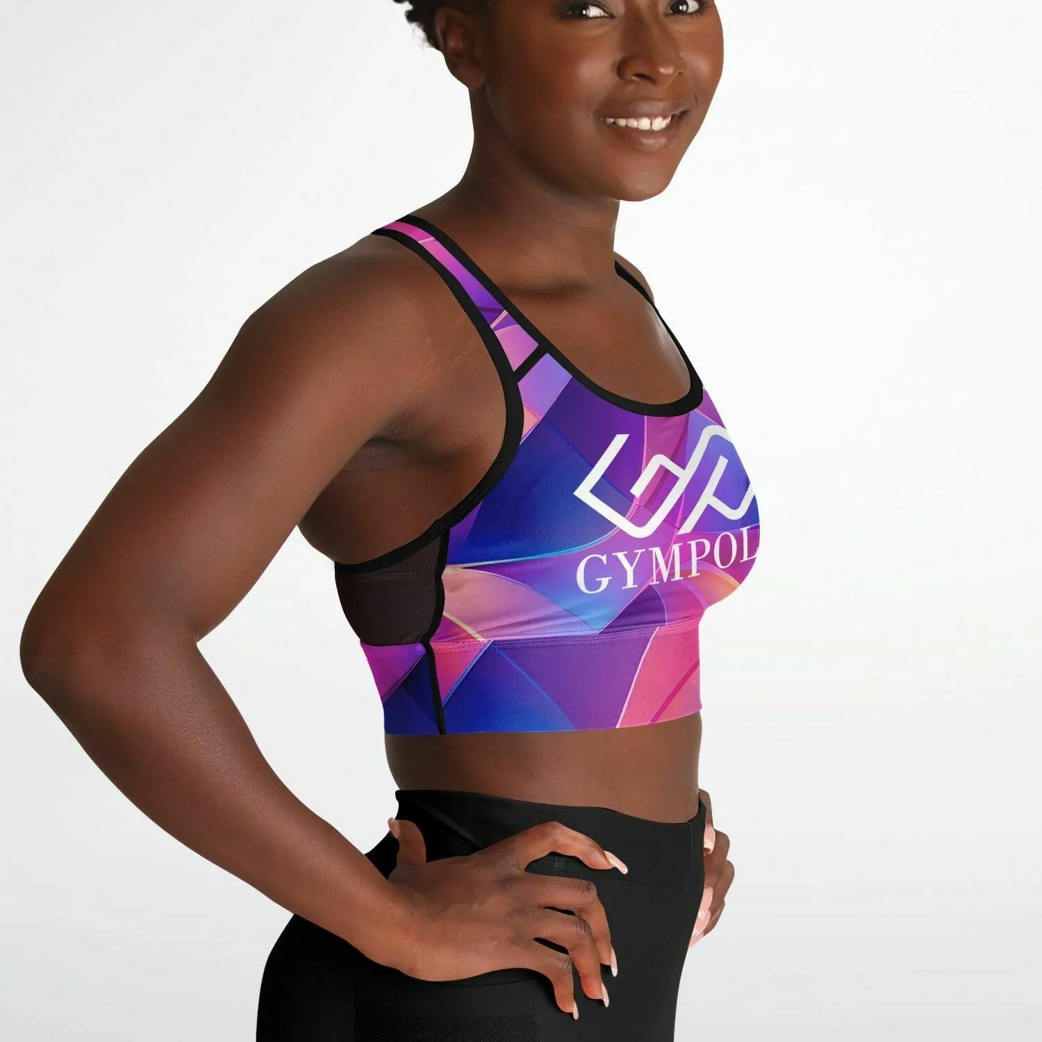 GYMPOLO Mesh Padded Sports Bra