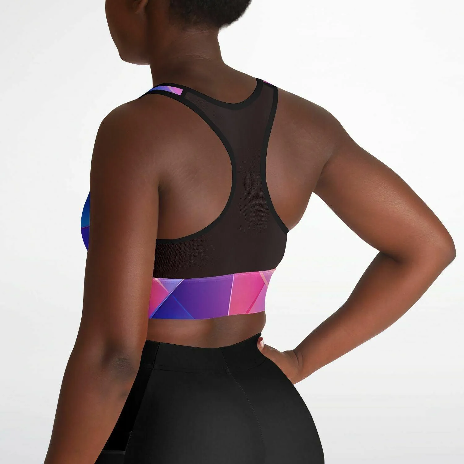 GYMPOLO Mesh Padded Sports Bra