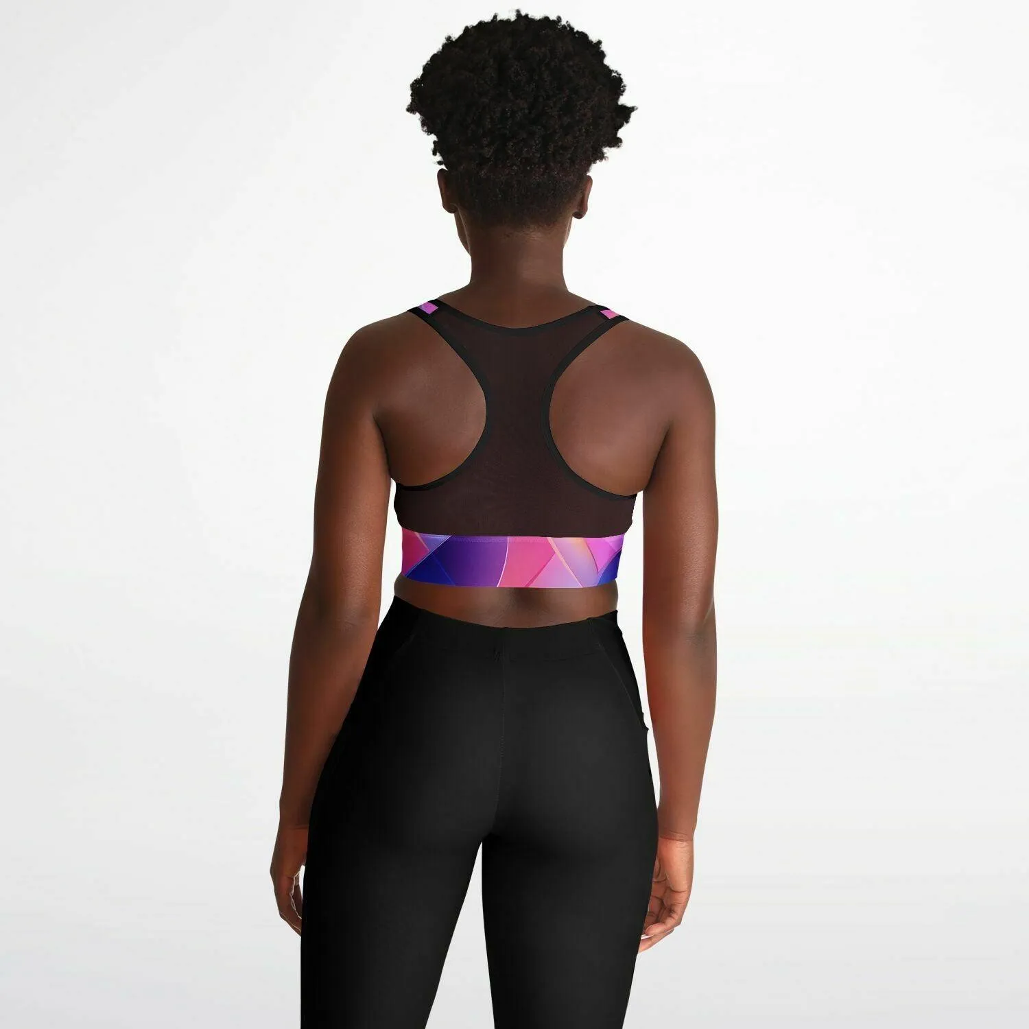 GYMPOLO Mesh Padded Sports Bra