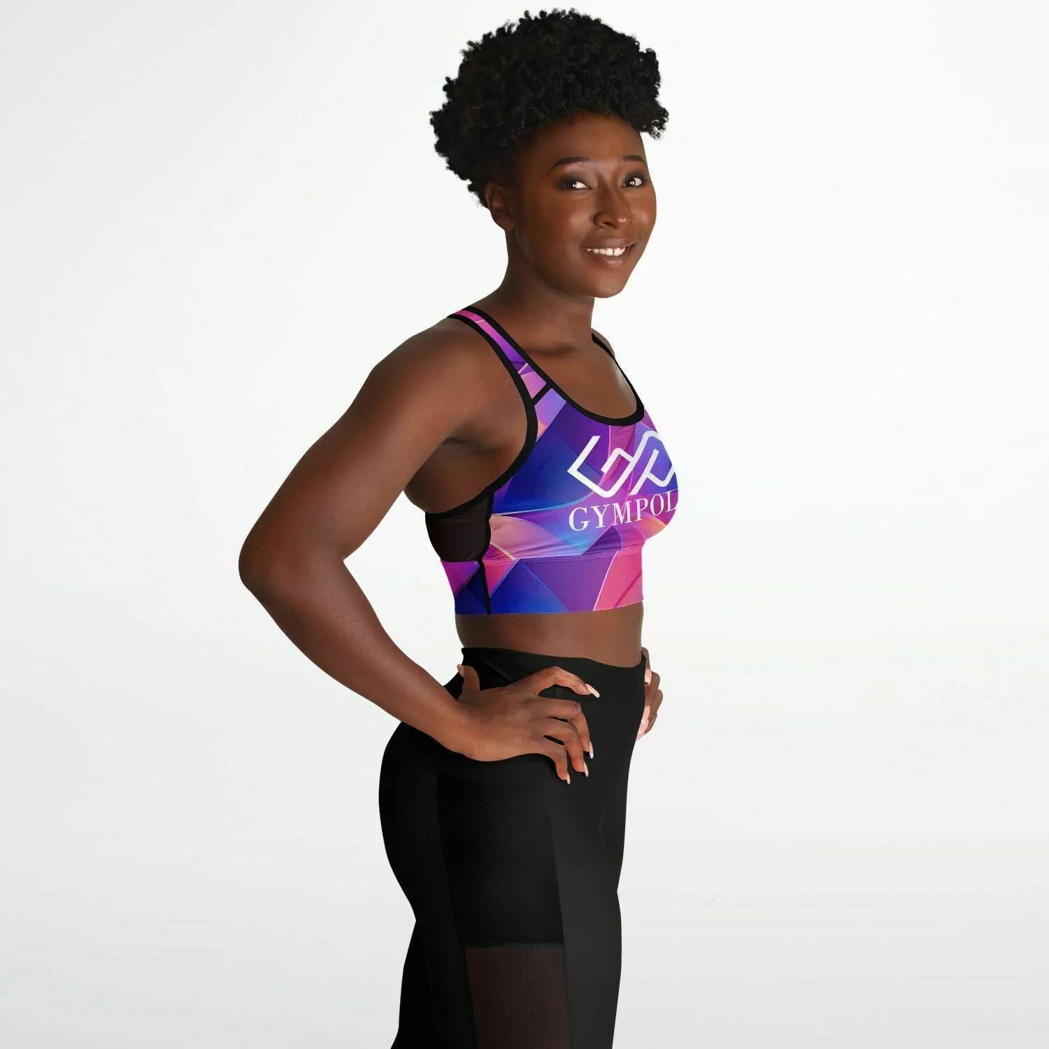 GYMPOLO Mesh Padded Sports Bra