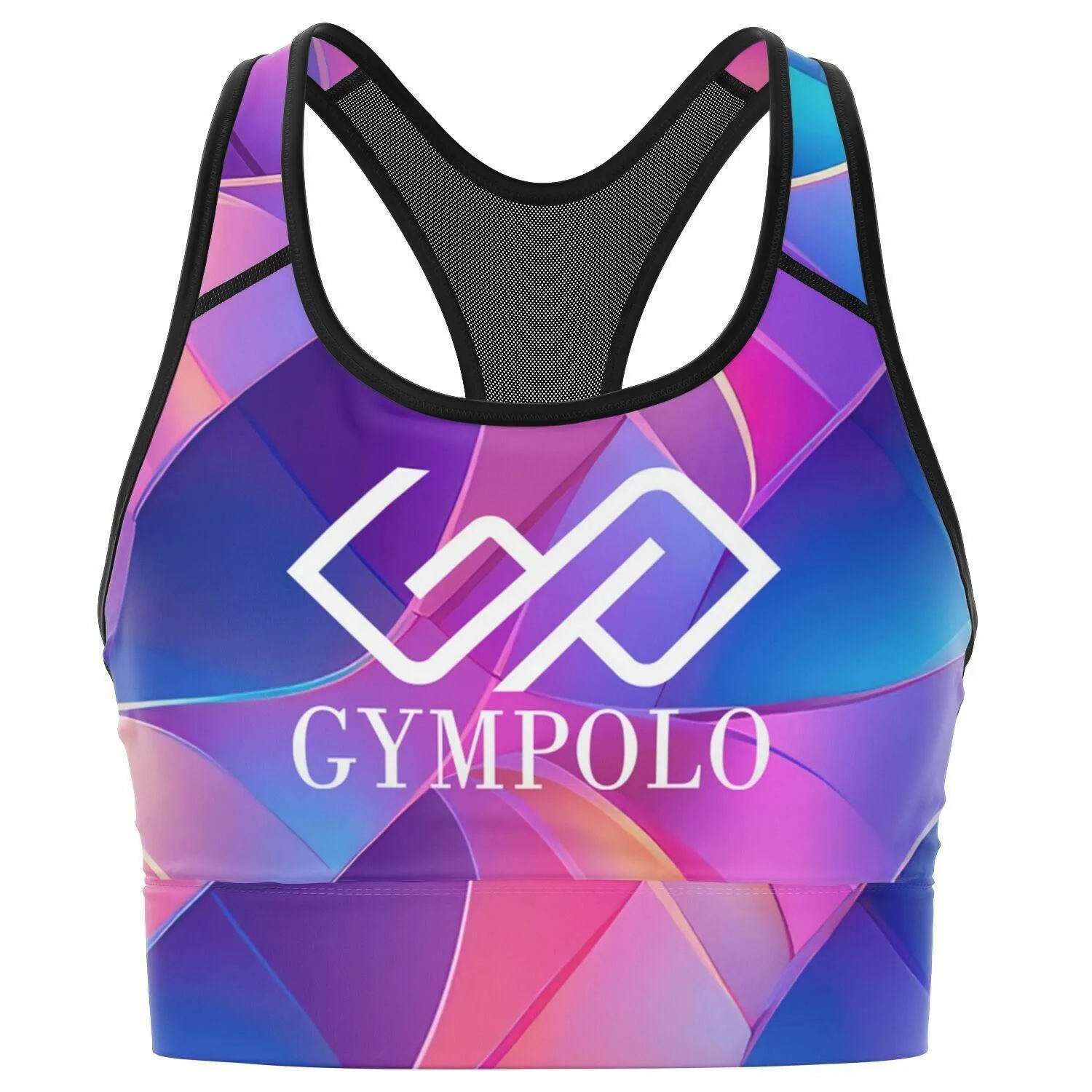 GYMPOLO Mesh Padded Sports Bra