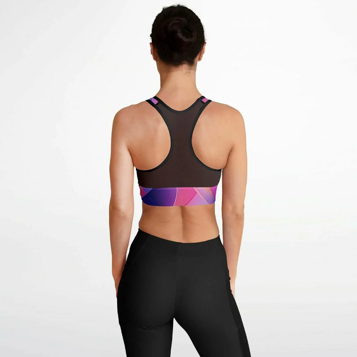 GYMPOLO Mesh Padded Sports Bra