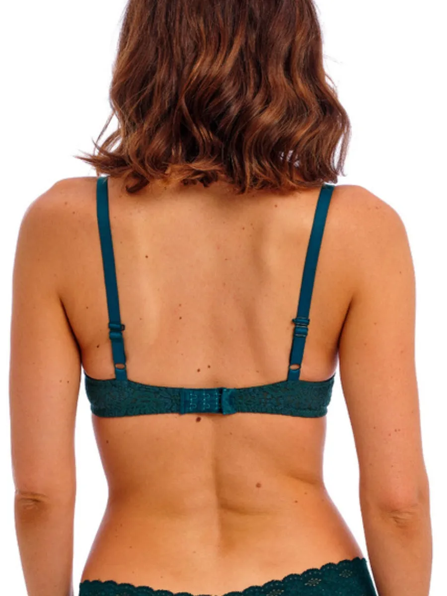 Halo Lace Moulded Bra - Dark Sea