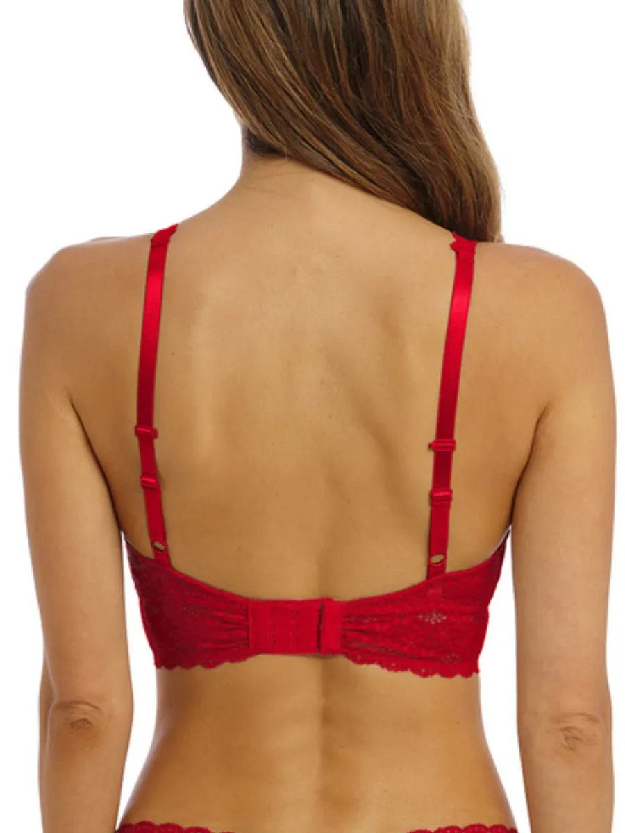 Halo Lace Soft Cup Bra - Barbados Cherry