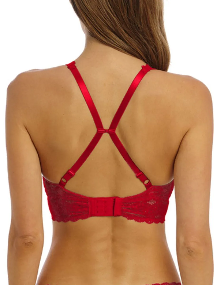 Halo Lace Soft Cup Bra - Barbados Cherry