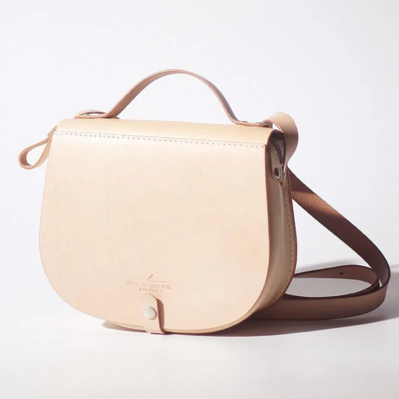 Handmade Womens Leather Crossbody Saddle Bag Purse Small Shoulder Bag for Women