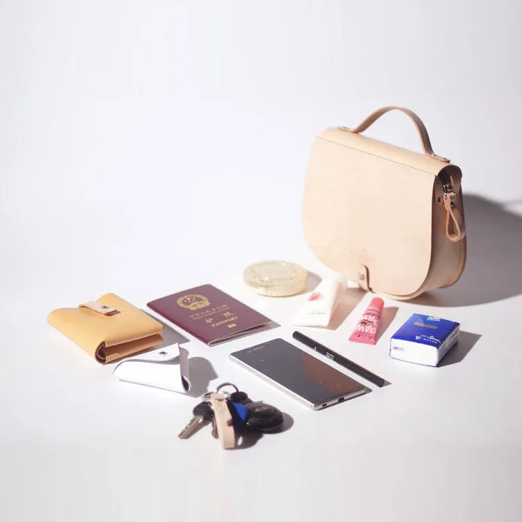 Handmade Womens Leather Crossbody Saddle Bag Purse Small Shoulder Bag for Women