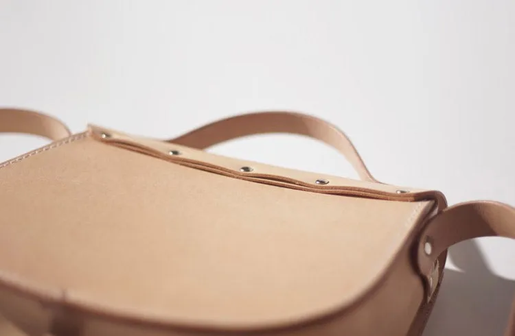 Handmade Womens Leather Crossbody Saddle Bag Purse Small Shoulder Bag for Women