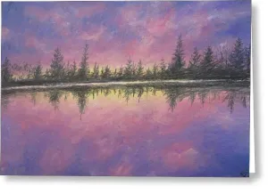 Hazing Purple - Greeting Card