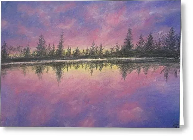 Hazing Purple - Greeting Card