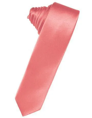 Heather Luxury Satin Skinny Necktie