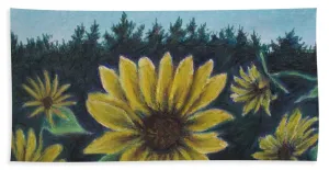 Hours of Flowers - Bath Towel