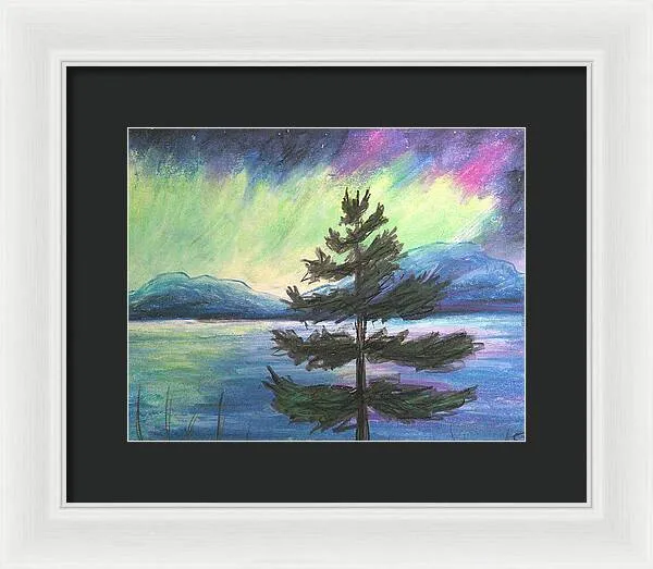 Hued Curtains - Framed Print