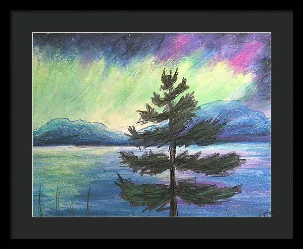 Hued Curtains - Framed Print