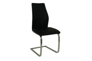 Imro - Black Faux Leather Dining Chair