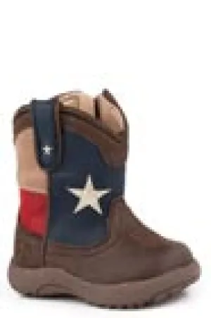 INFANT BOYS BROWN VAMP