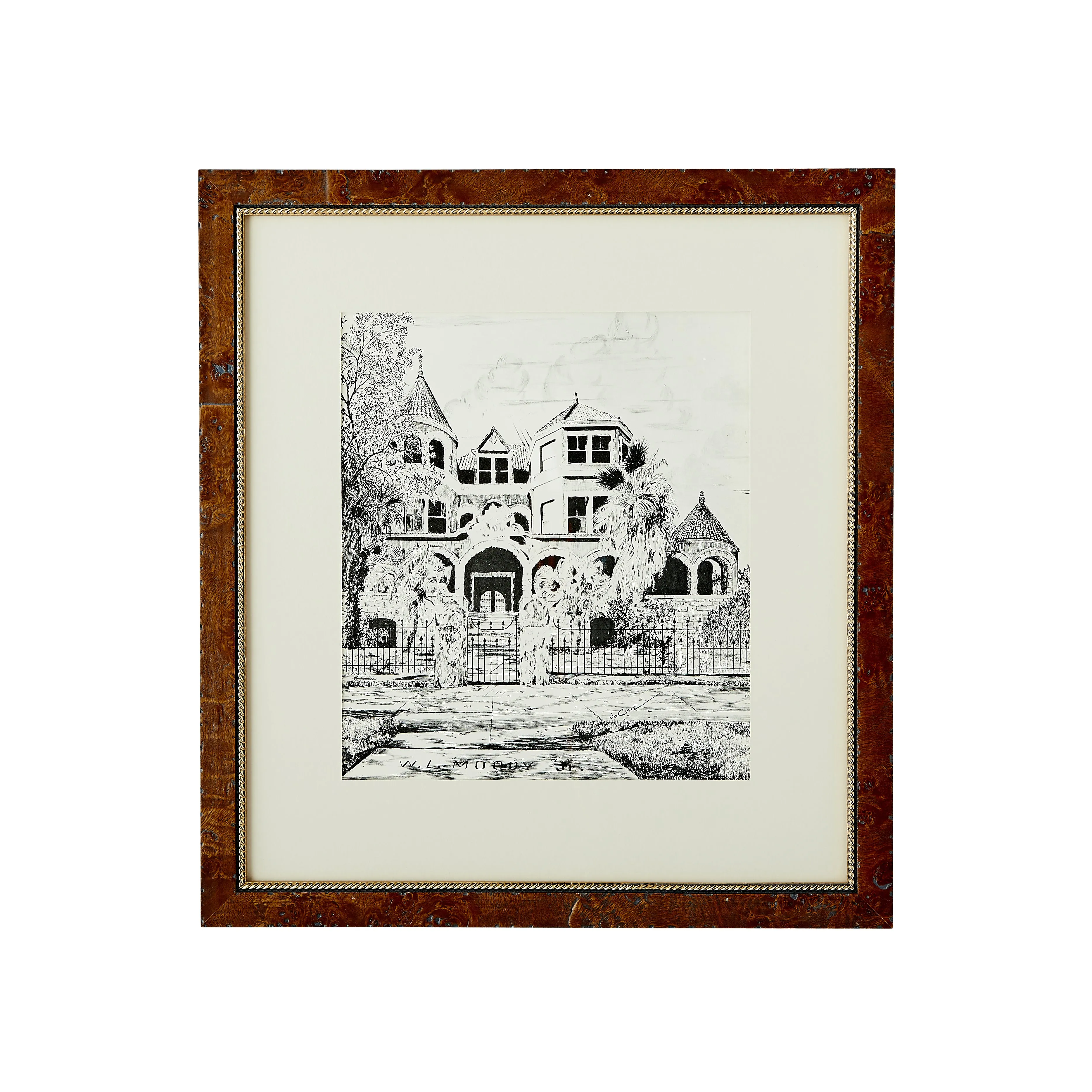 Ink on Paper Scenes of Charleston, set of 3