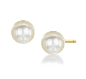 Isla Pearl Stud - Gold