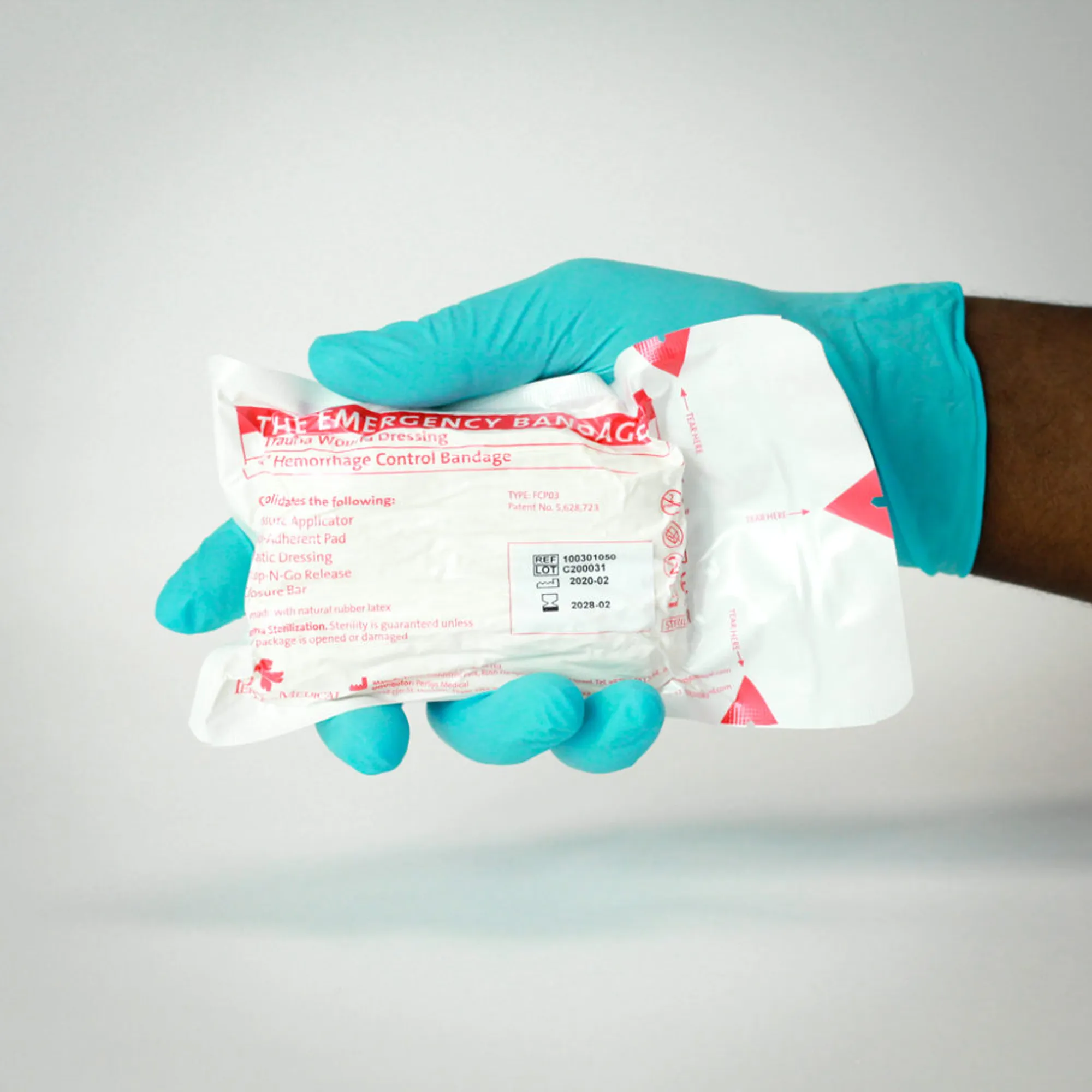 Israeli Bandage - Civilian Emergency Care Bandage® 4" Wound Pad With Pressure Bar