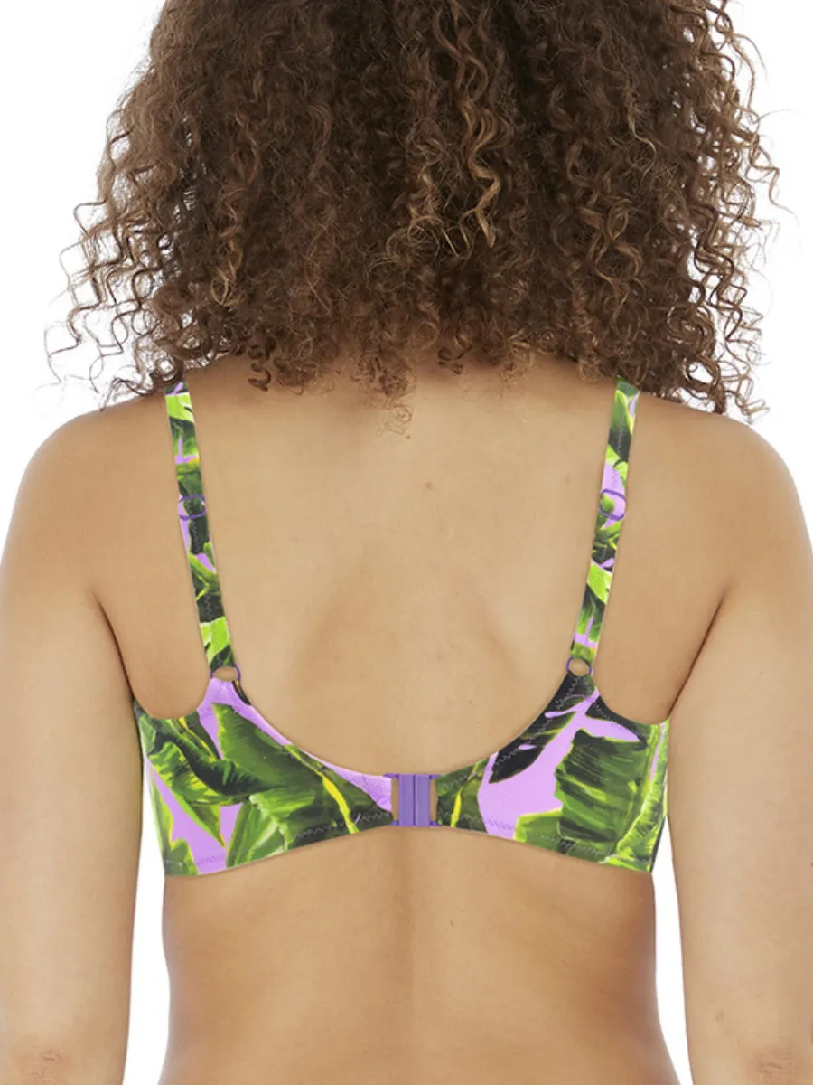 Jungle Oasis Sweetheart Bikini Top - Cassis
