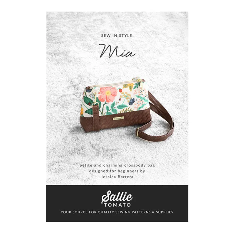 Kaffe Fassett Mia Bag Kit - Black Pebble Faux Leather