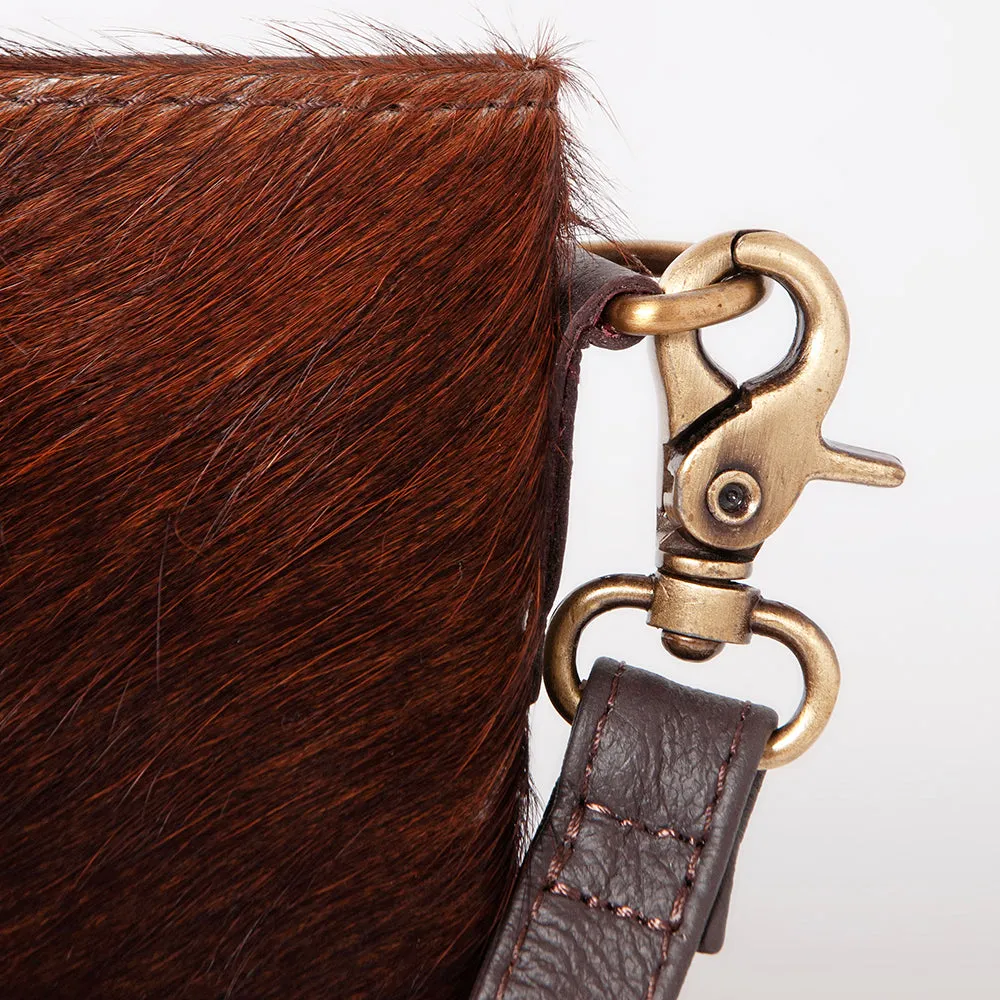 KBK119 - KBK119 -CROSS BODY Hand Tooled Saddle Leather with Cowhide Leather Ladies Bag KBK119 - KBK1