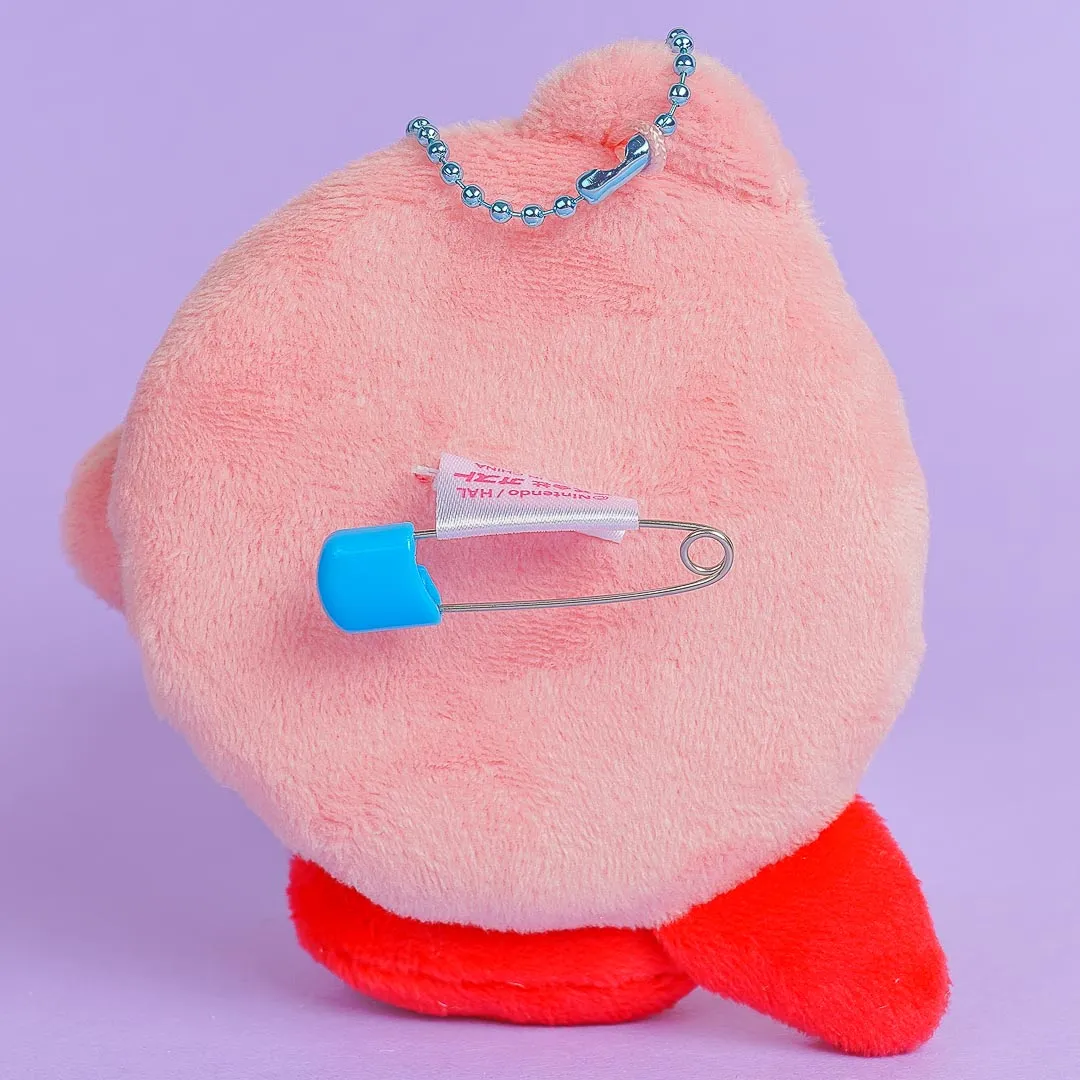 Kirby Serious Slide Plushie & Badge - Medium
