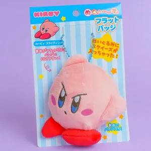 Kirby Serious Slide Plushie & Badge - Medium