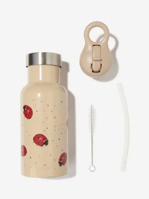 Konges Slojd Girls Ladybug Thermo Bottles in Pink