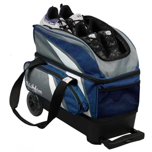 KR Strikeforce Cruiser Smooth Double Ball Roller Grey/Navy Bowling Bag