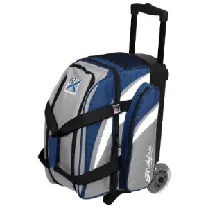 KR Strikeforce Cruiser Smooth Double Ball Roller Grey/Navy Bowling Bag