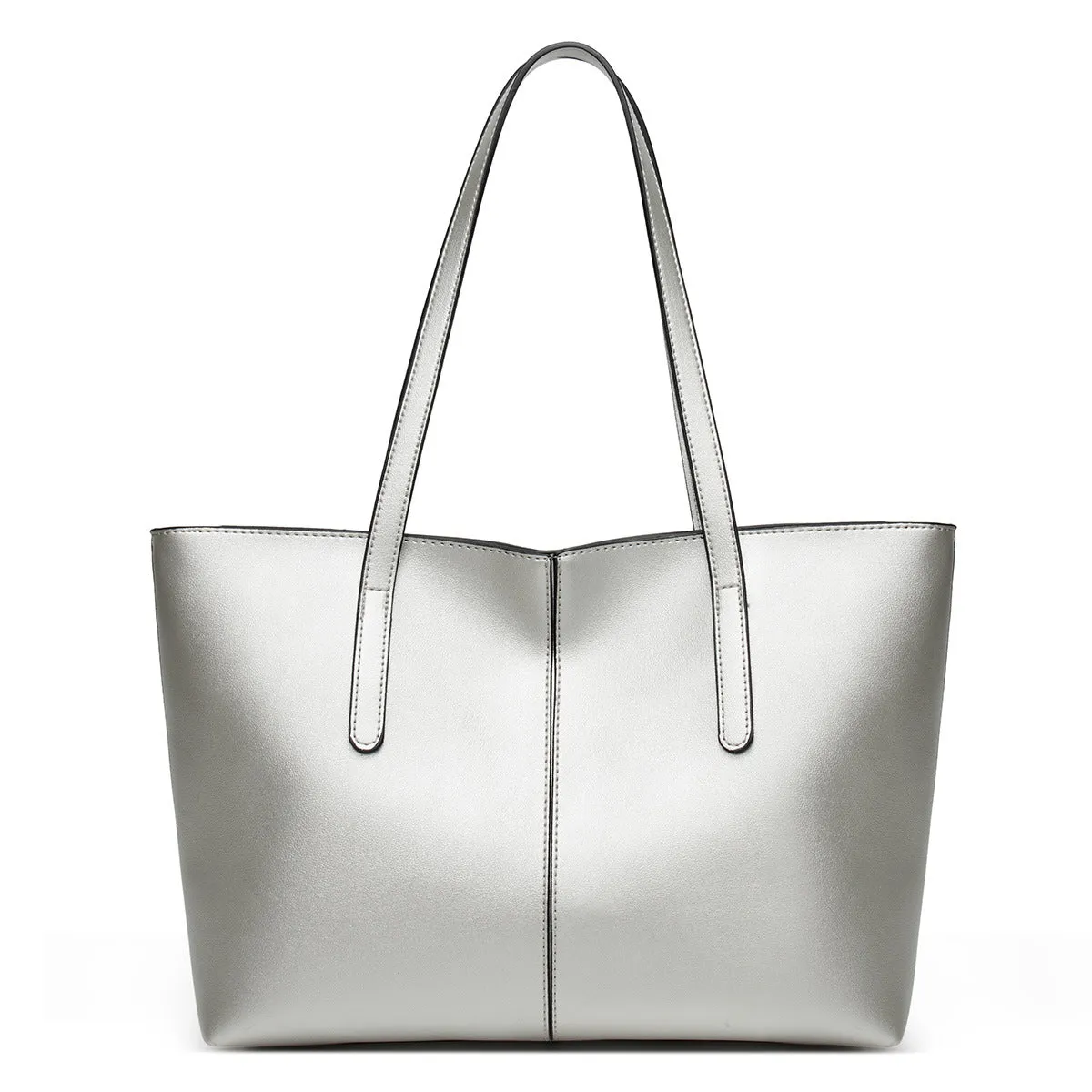 large capacity single shoulder wholesale PU female tote bag