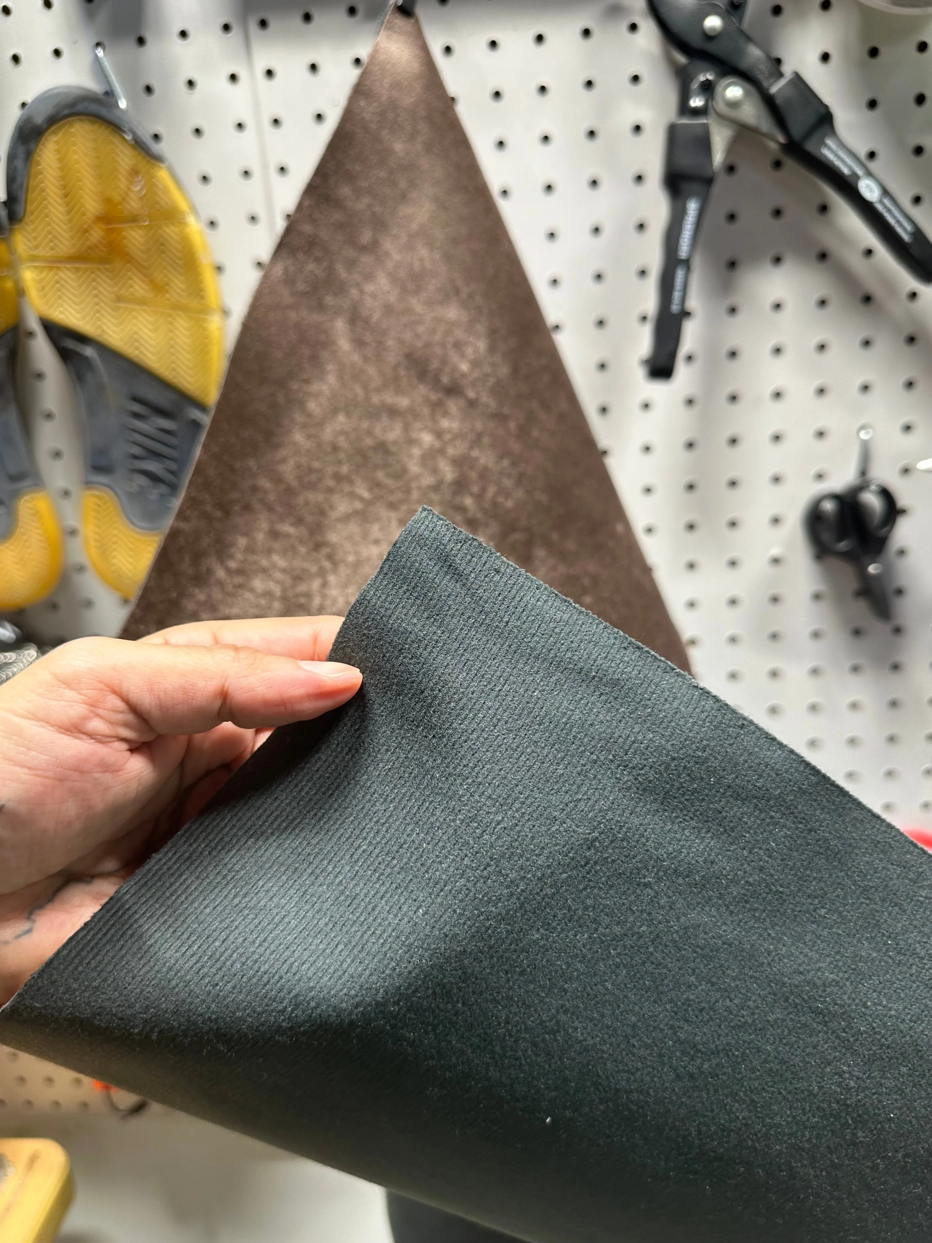 Leather - Metallic Brown Velour PU