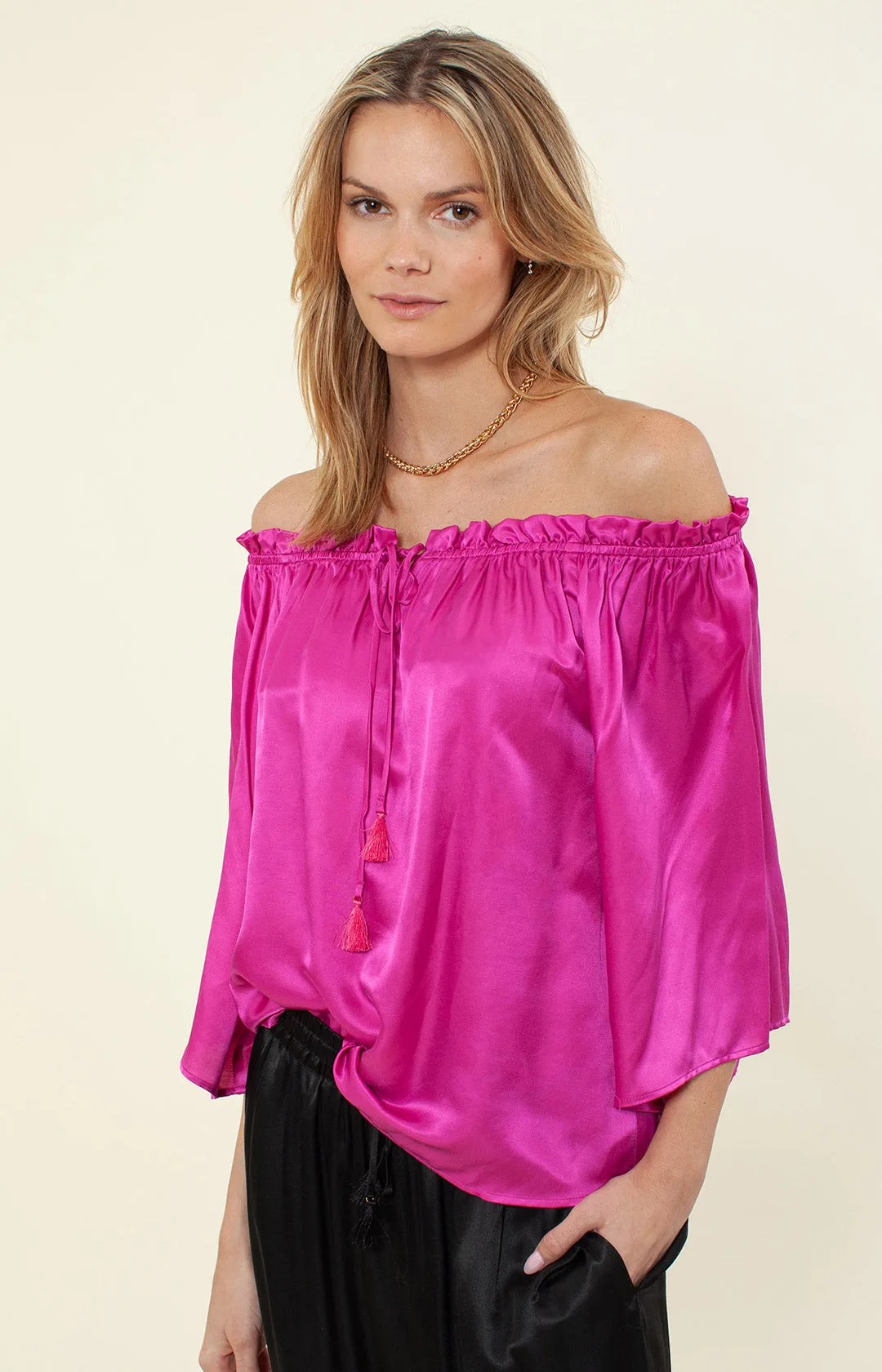 Lolita Solid Silk Top