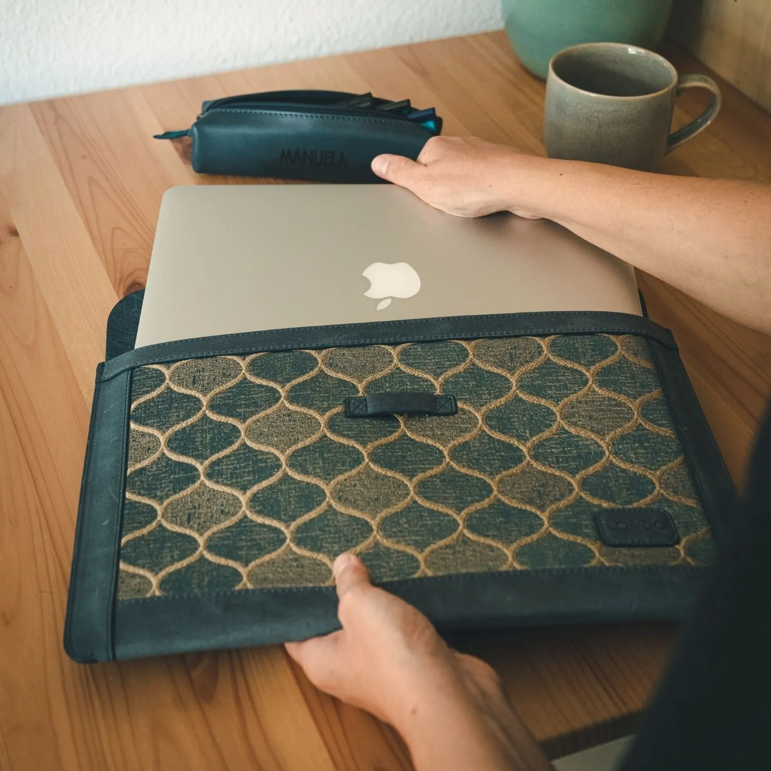 Londo Top Grain Leather Sleeve, Bohemian Bag for MacBook Pro, MacBook Air and iPad Case